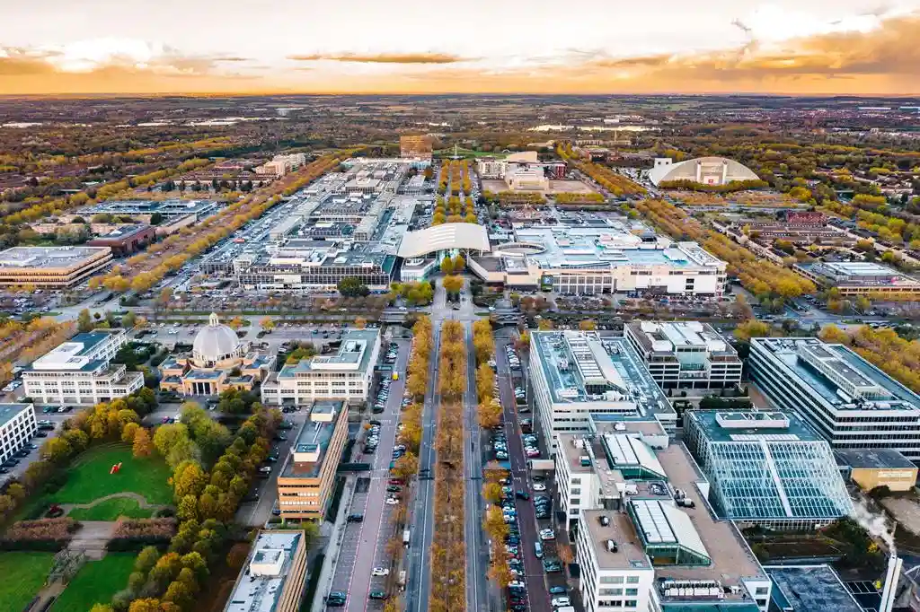 Milton Keynes is one of the most distinctive urban areas in England